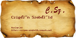 Czigán Szebáld névjegykártya